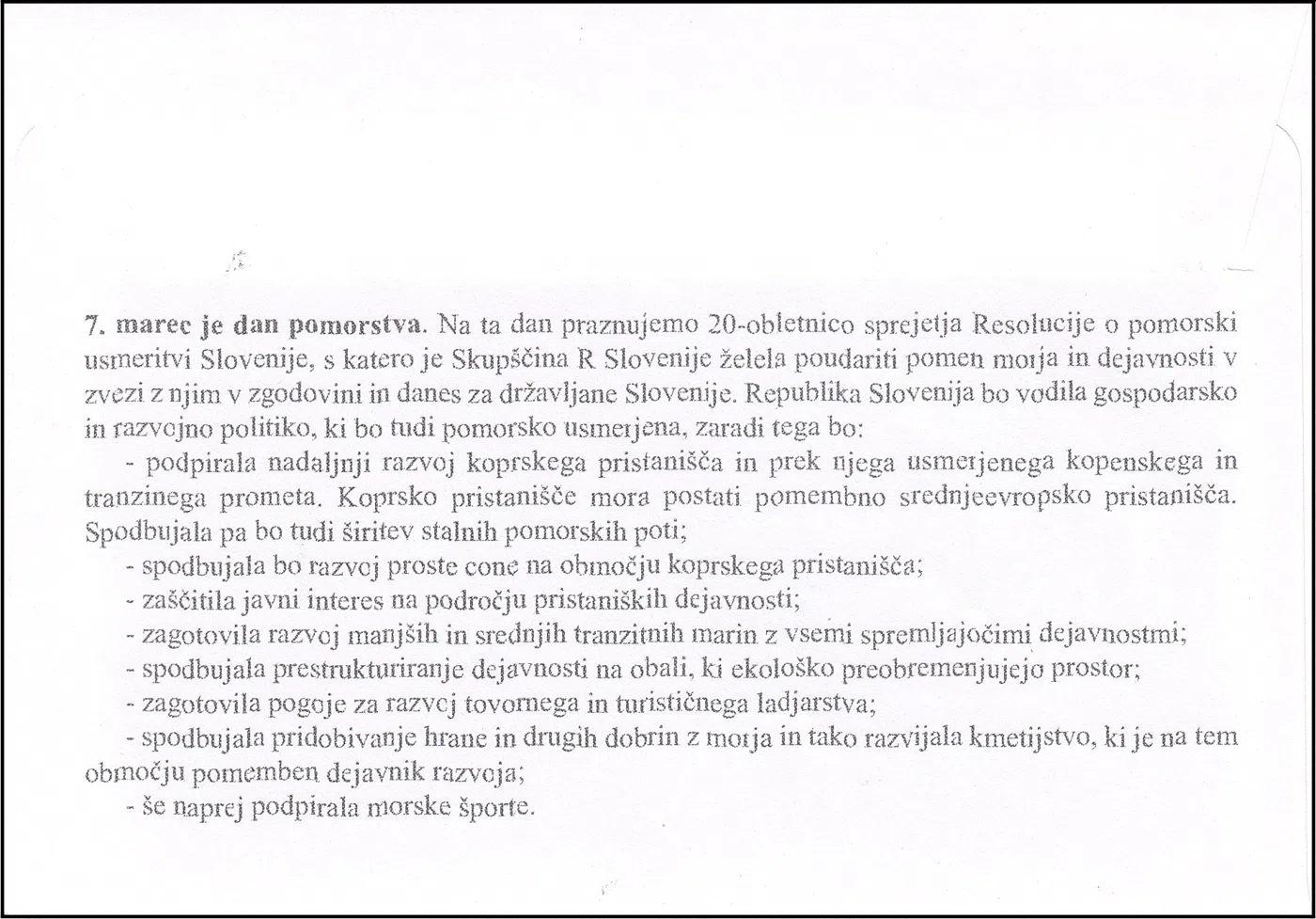 SLOVENSKI DAN POMORSTVA